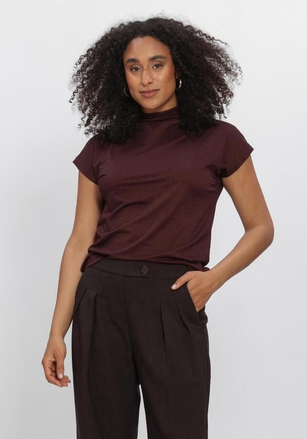 AIMEE THE LABEL Dames Tops & T-shirts Mandyw6 Top Bordeaux