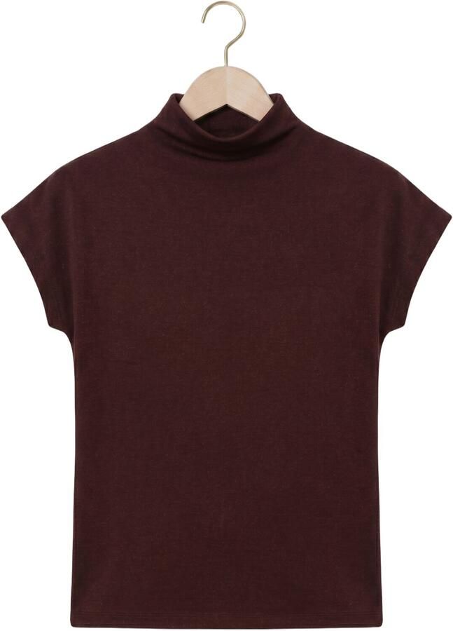 AIMEE THE LABEL Dames Tops & T-shirts Mandyw6 Top Bordeaux - Foto 2