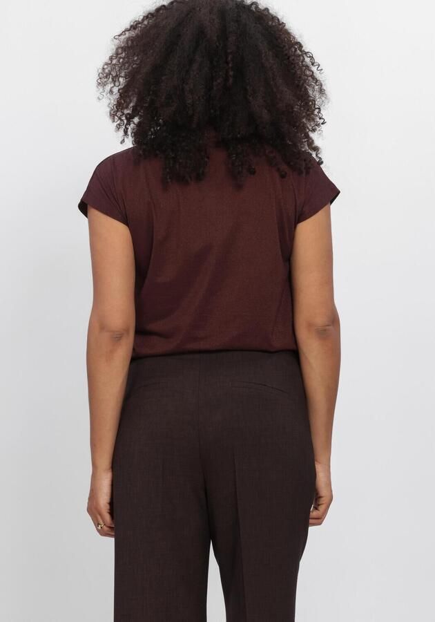 AIMEE THE LABEL Dames Tops & T-shirts Mandyw6 Top Bordeaux - Foto 4