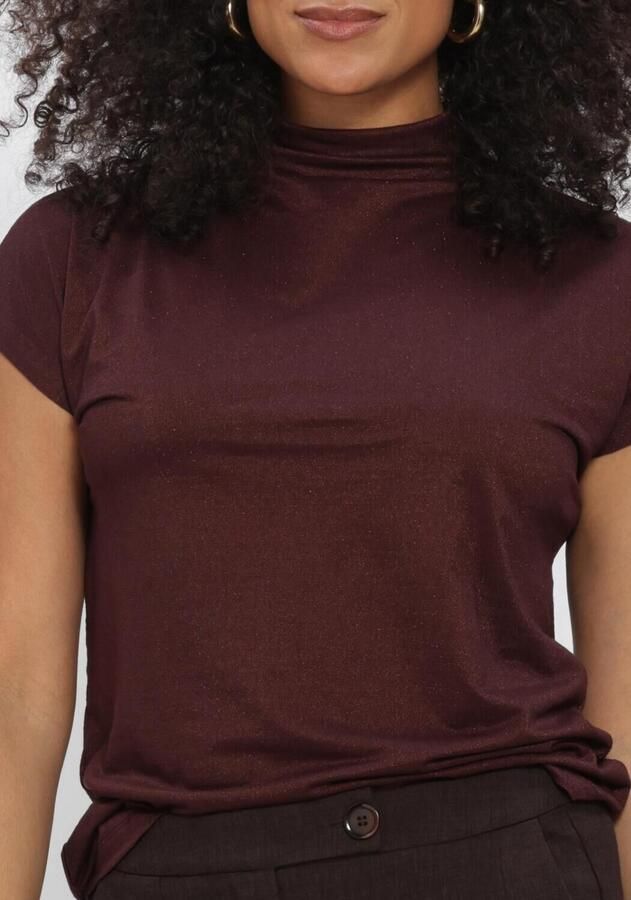 AIMEE THE LABEL Dames Tops & T-shirts Mandyw6 Top Bordeaux - Foto 3