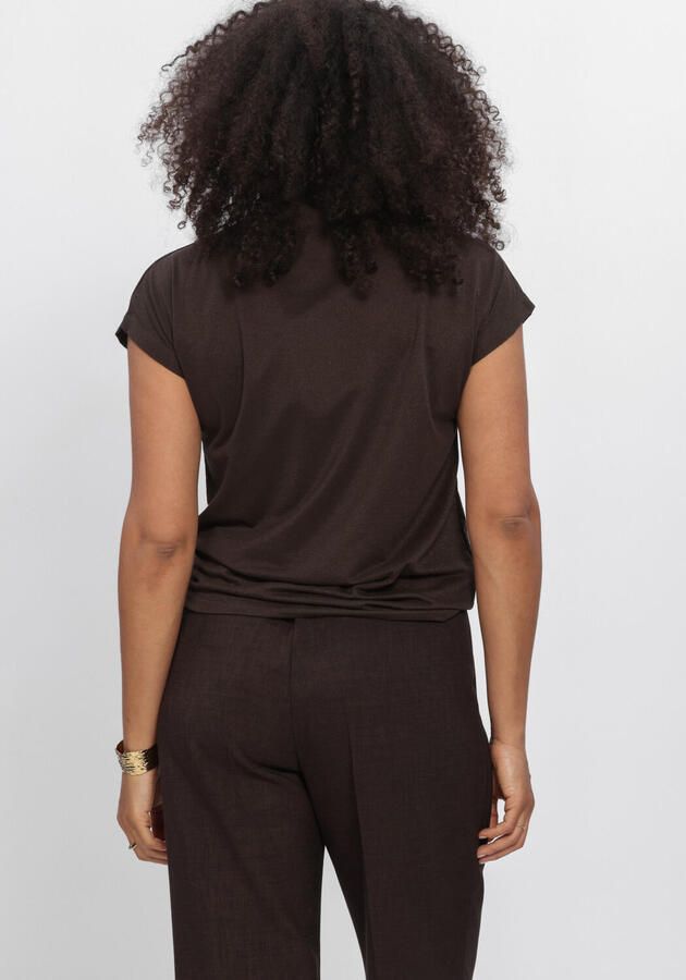 AIMEE THE LABEL Dames Tops & T-shirts Mandyw6 Top Bruin - Foto 2