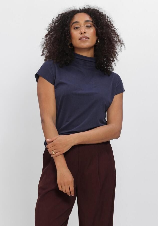 AIMEE THE LABEL Dames Tops & T-shirts Mandyw6 Top Donkerblauw