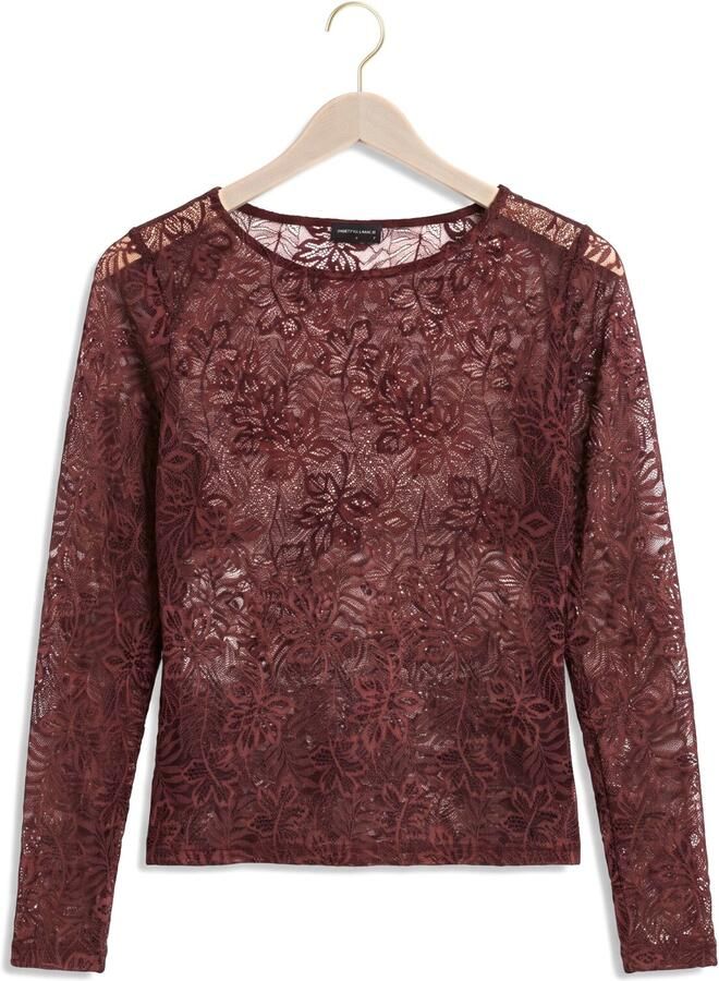 AIMEE THE LABEL Dames Tops & T-shirts Tonnyw6 Bordeaux - Foto 2