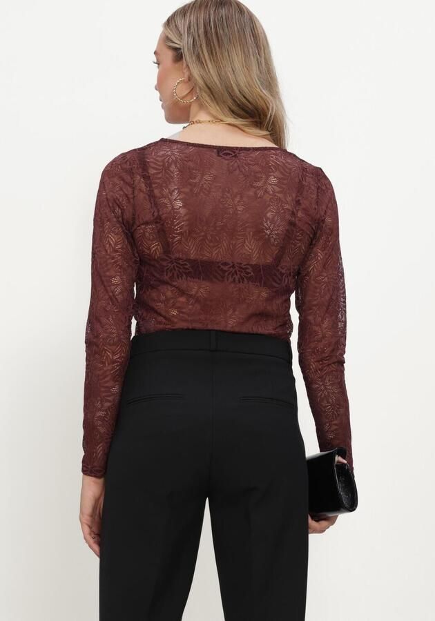 AIMEE THE LABEL Dames Tops & T-shirts Tonnyw6 Bordeaux - Foto 3