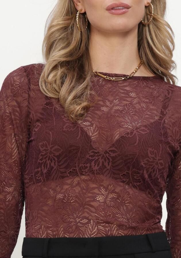 AIMEE THE LABEL Dames Tops & T-shirts Tonnyw6 Bordeaux - Foto 4