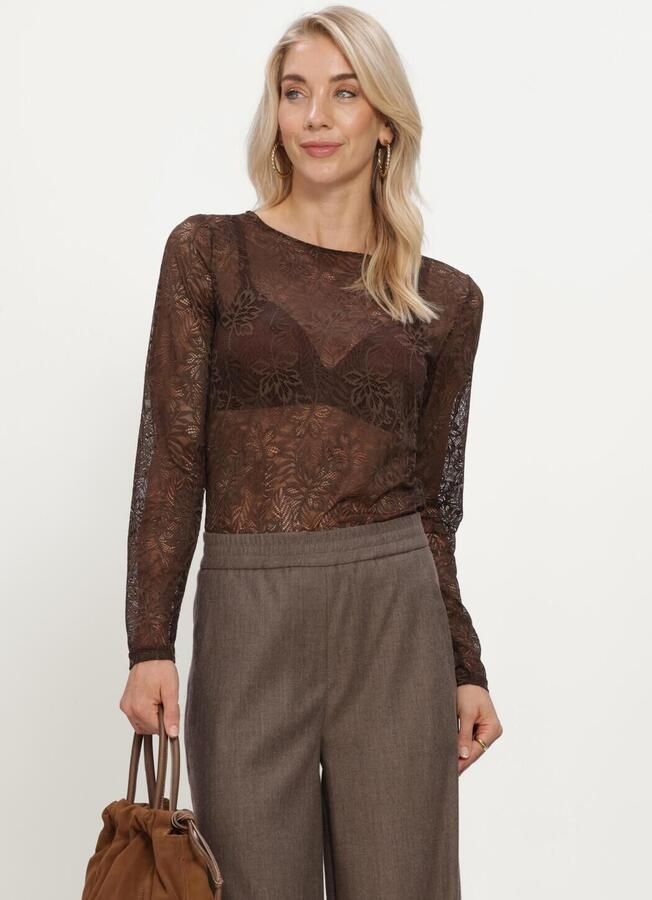 AIMEE THE LABEL Dames Tops & T-shirts Tonnyw6 Bruin