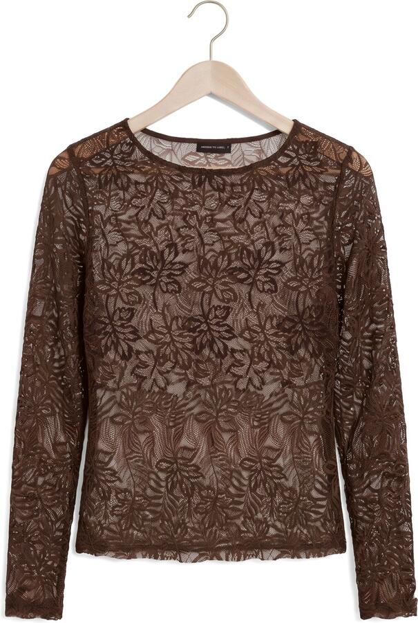 AIMEE THE LABEL Dames Tops & T-shirts Tonnyw6 Bruin - Foto 4