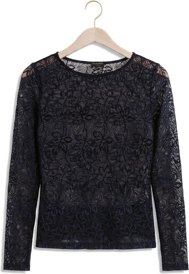 AIMEE THE LABEL Dames Tops & T-shirts Tonnyw6 Donkerblauw - Foto 4