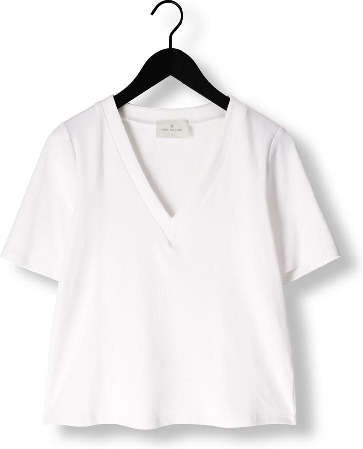 AIMEE THE LABEL Dames Tops & T-shirts Zack Wit