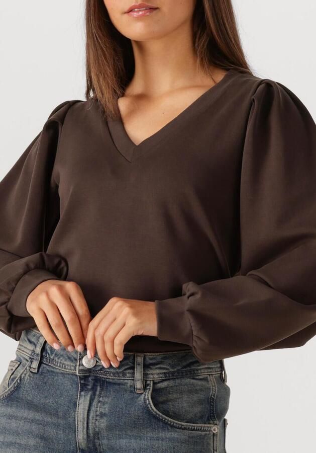 AIMEE THE LABEL Dames Truien & Vesten Babette Bruin - Foto 3