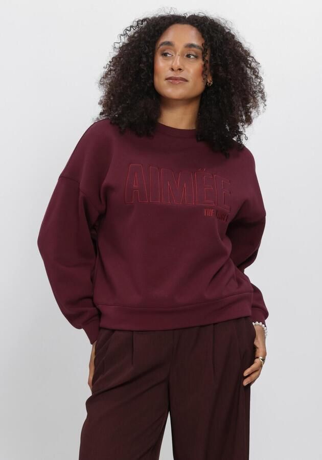AIMEE THE LABEL Dames Truien & Vesten Brazilw6 Sweater Bordeaux