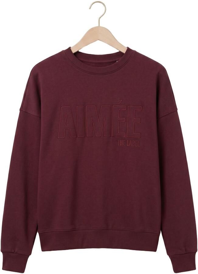 AIMEE THE LABEL Dames Truien & Vesten Brazilw6 Sweater Bordeaux - Foto 2