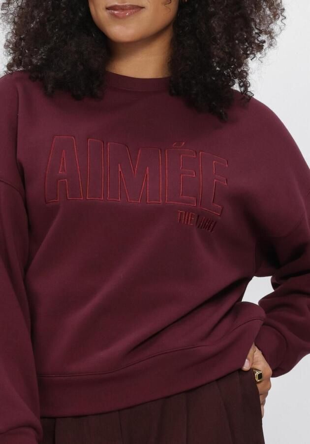 AIMEE THE LABEL Dames Truien & Vesten Brazilw6 Sweater Bordeaux - Foto 4