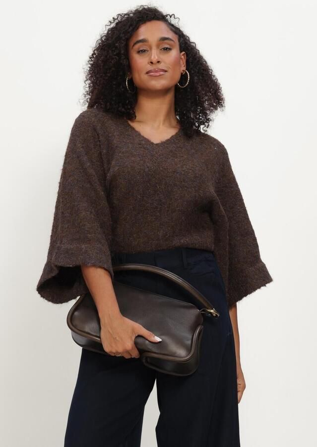 AIMEE THE LABEL Dames Truien & Vesten Clippow6 Knitted Sweater Bruin