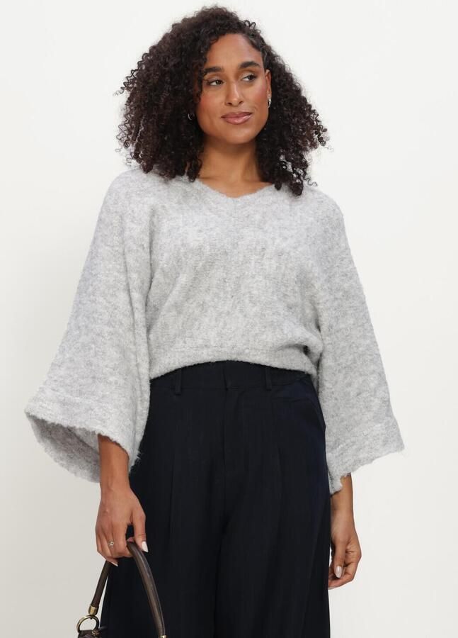AIMEE THE LABEL Dames Truien & Vesten Clippow6 Knitted Sweater Grijs