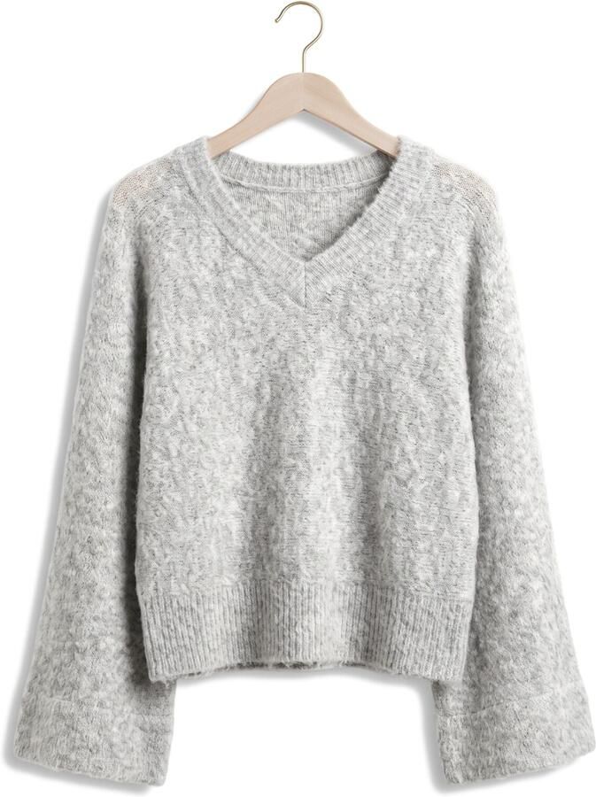 AIMEE THE LABEL Dames Truien & Vesten Clippow6 Knitted Sweater Grijs - Foto 2