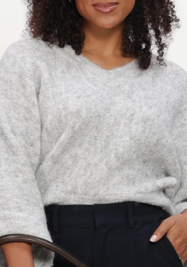 AIMEE THE LABEL Dames Truien & Vesten Clippow6 Knitted Sweater Grijs - Foto 3