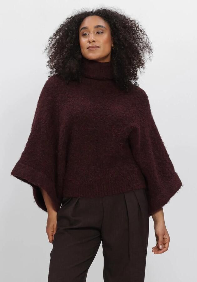 AIMEE THE LABEL Dames Truien & Vesten Namibiaw6 Knitted Sweater Bordeaux