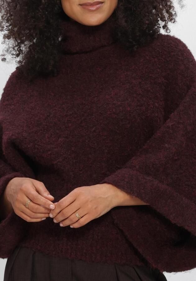 AIMEE THE LABEL Dames Truien & Vesten Namibiaw6 Knitted Sweater Bordeaux - Foto 4