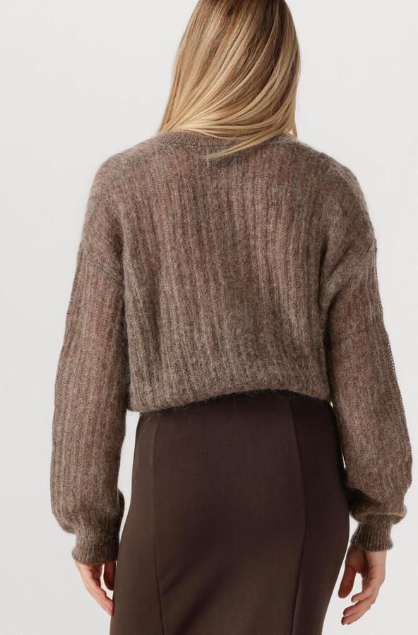 AIMEE THE LABEL Dames Truien & Vesten Taran Taupe - Foto 2