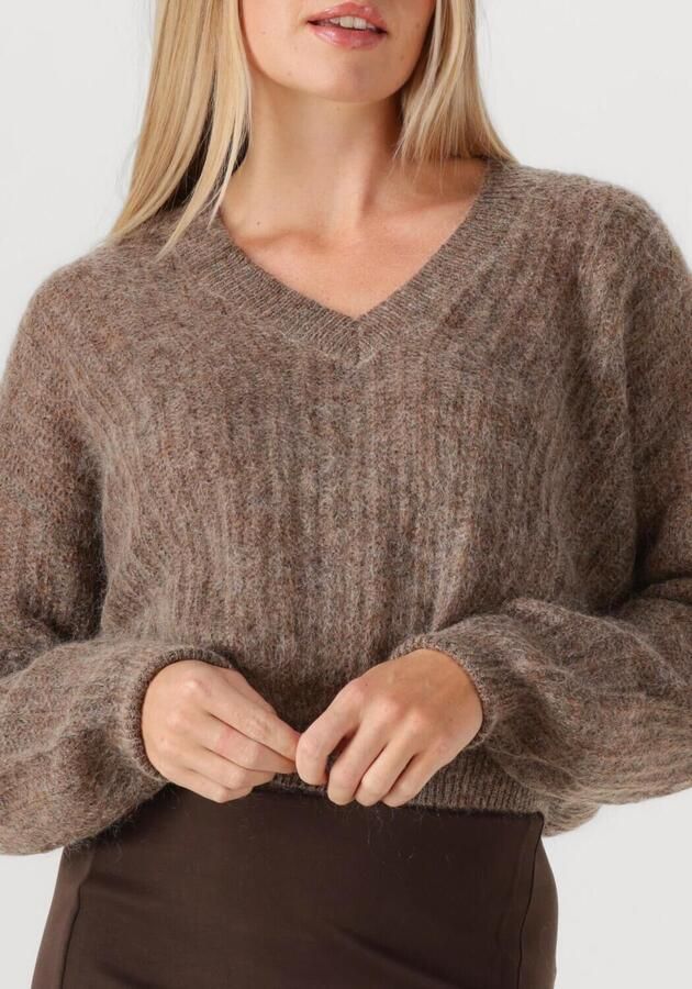 AIMEE THE LABEL Dames Truien & Vesten Taran Taupe