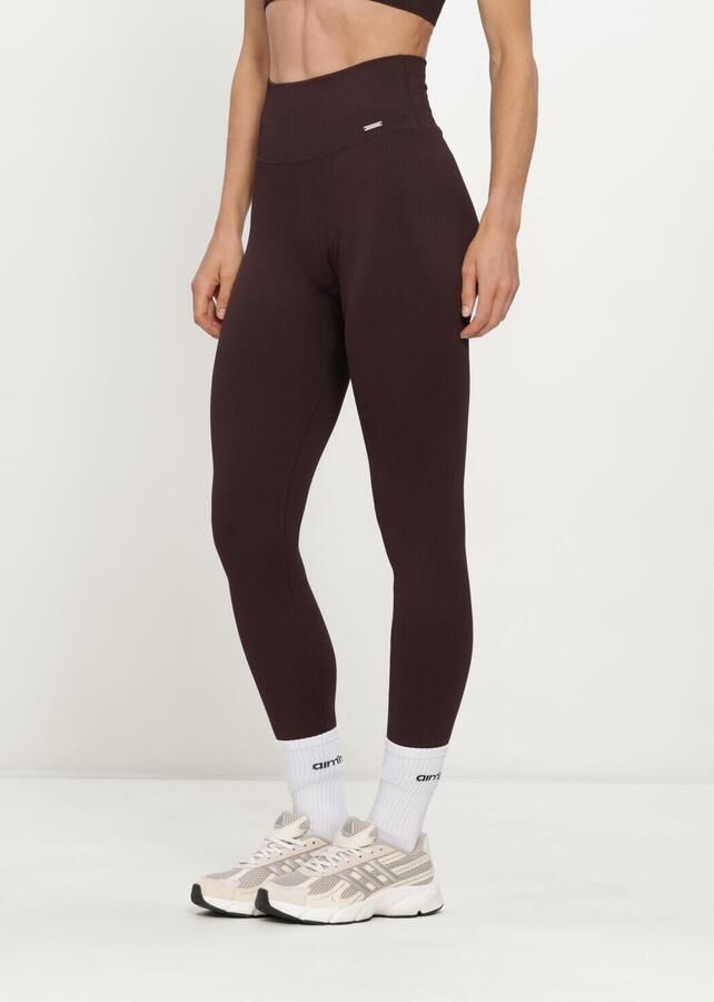 AIMN Sportlegging met elastische band en labeldetail