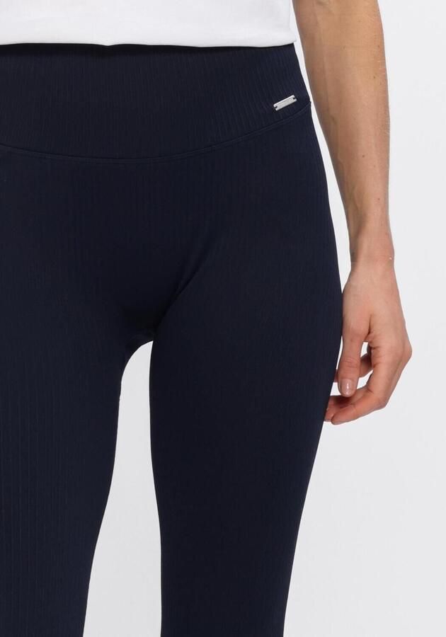 AIM'N Dames Broeken Ribbed Seamless Tights Donkerblauw - Foto 3
