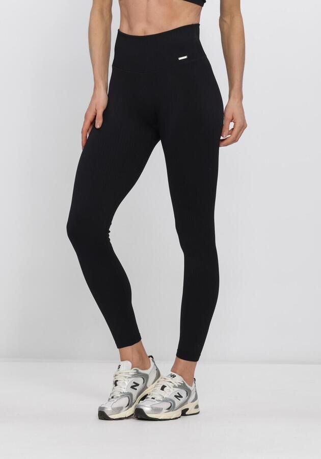 Aim'n Ribbed Seamless Tights women Leggings zwart Maat M Kleding