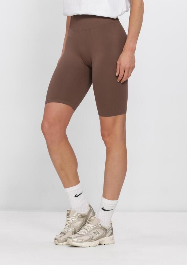 AIM'N Dames Broeken Shape Seamless Biker Shorts Bruin