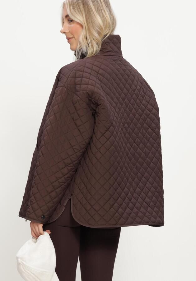 AIM'N Dames Jassen Oversized Quilted Jacket Bruin - Foto 3