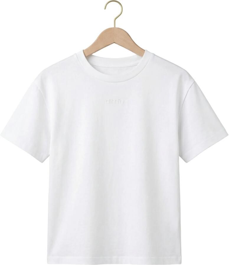 AIM'N Dames Tops & T-shirts Boxy T-shirt Wit - Foto 2