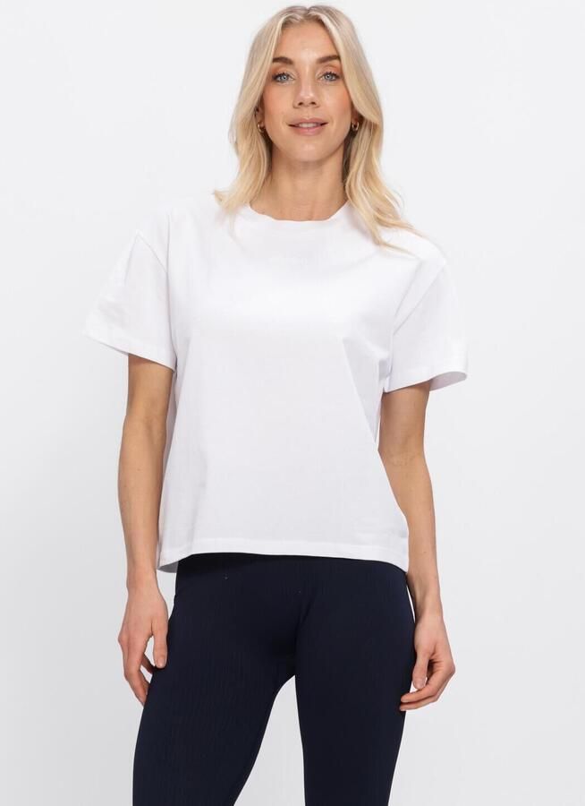 AIM'N Dames Tops & T-shirts Boxy T-shirt Wit