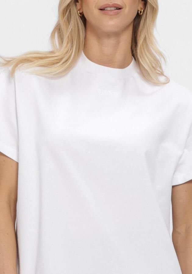 AIM'N Dames Tops & T-shirts Boyfriend T-shirt Wit - Foto 4