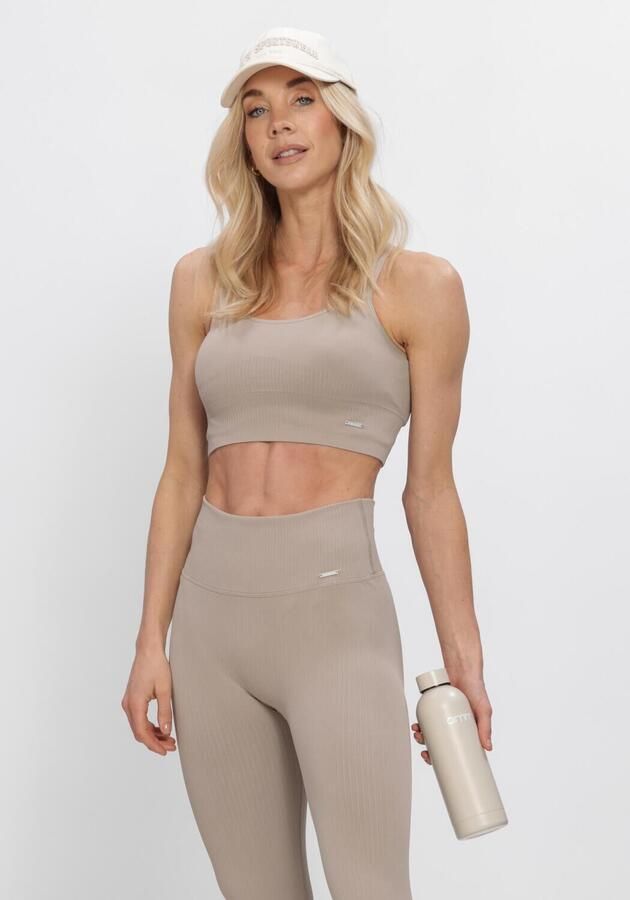 AIM'N Dames Tops & T-shirts High Support Ribbed Bra Beige