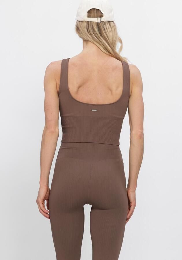 AIM'N Dames Tops & T-shirts Ribbed Seamless Shaping Bralette Bruin - Foto 2