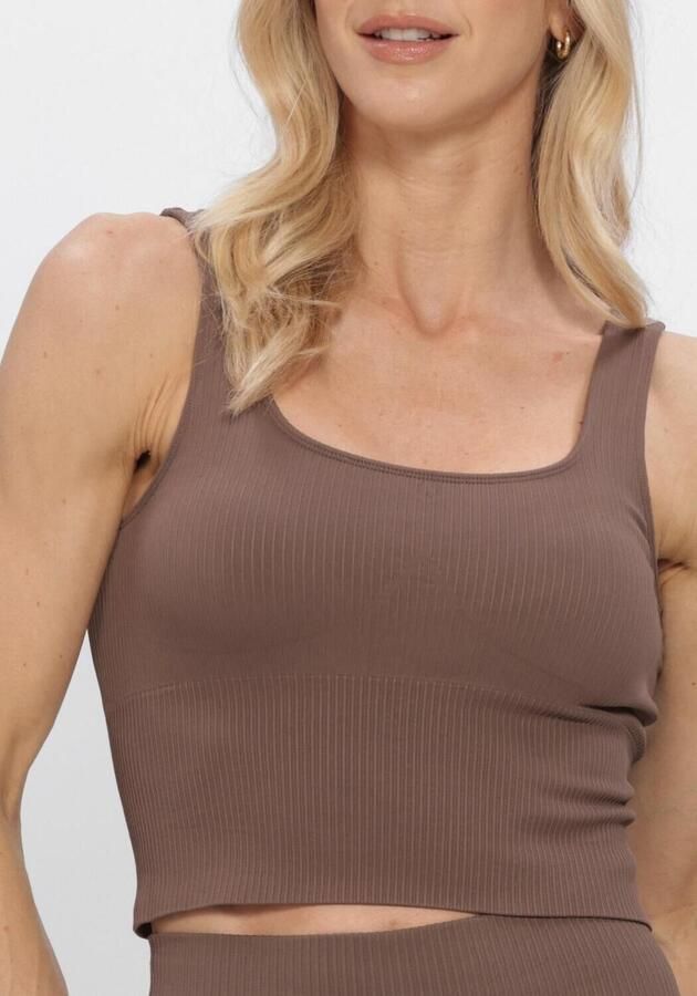 AIM'N Dames Tops & T-shirts Ribbed Seamless Shaping Bralette Bruin - Foto 3