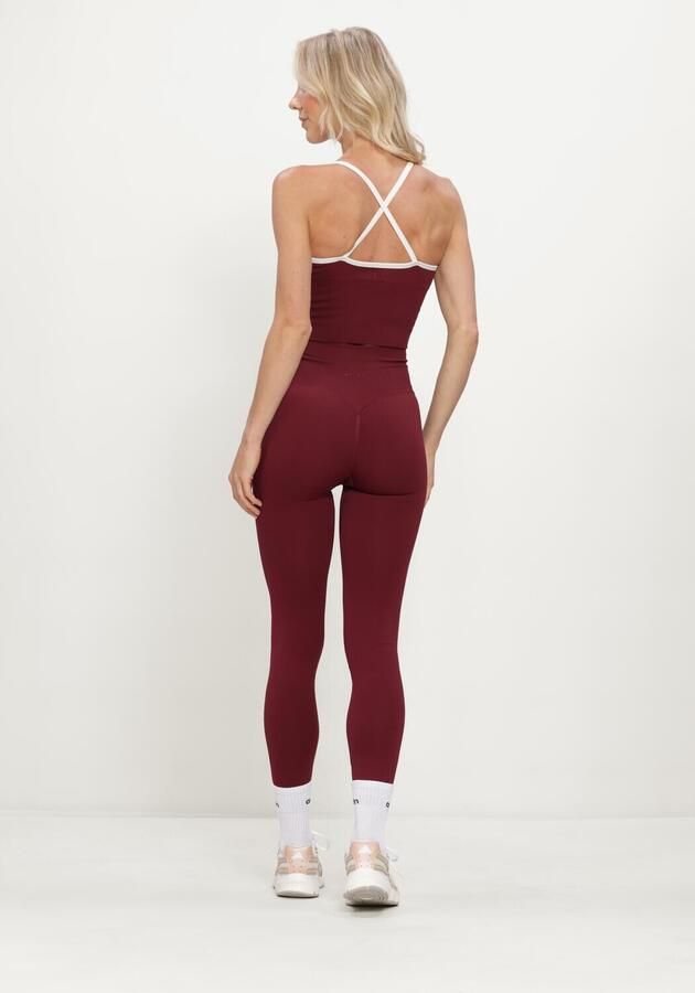 AIM'N Dames Tops & T-shirts Shape Seamless Cross Back Bralette Bordeaux - Foto 3