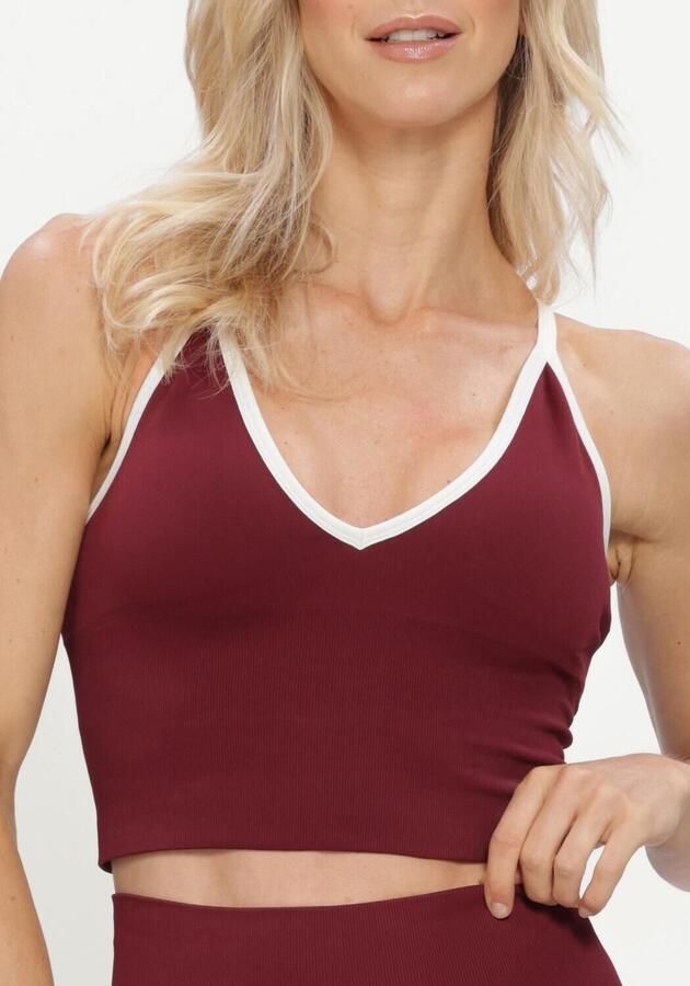 AIM'N Dames Tops & T-shirts Shape Seamless Cross Back Bralette Bordeaux - Foto 4