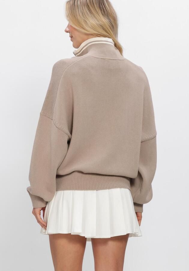 AIM'N Dames Truien & Vesten College Knitted Half Zip Beige - Foto 3