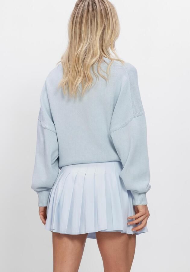 AIM'N Dames Truien & Vesten College Knitted Half Zip Lichtblauw - Foto 3