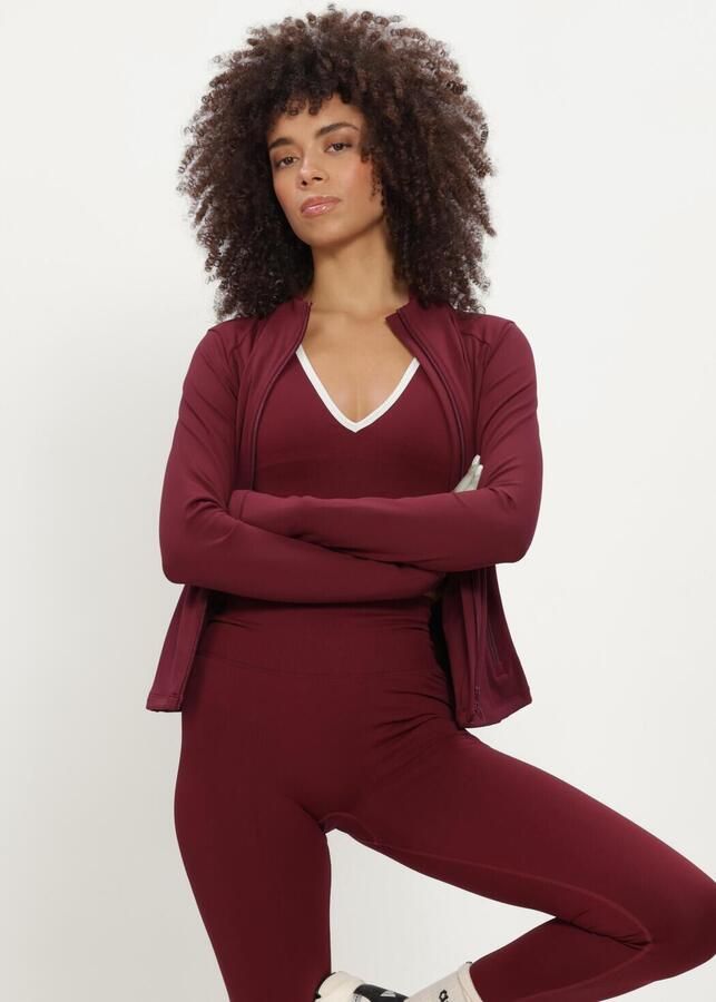 Aim'n slim fit jack met tweewegritssluiting model 'Sense'
