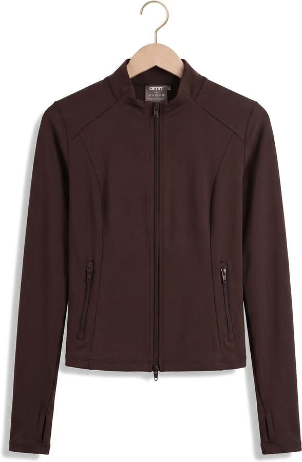 AIM'N Dames Truien & Vesten Sense Zip Jacket Bruin - Foto 4