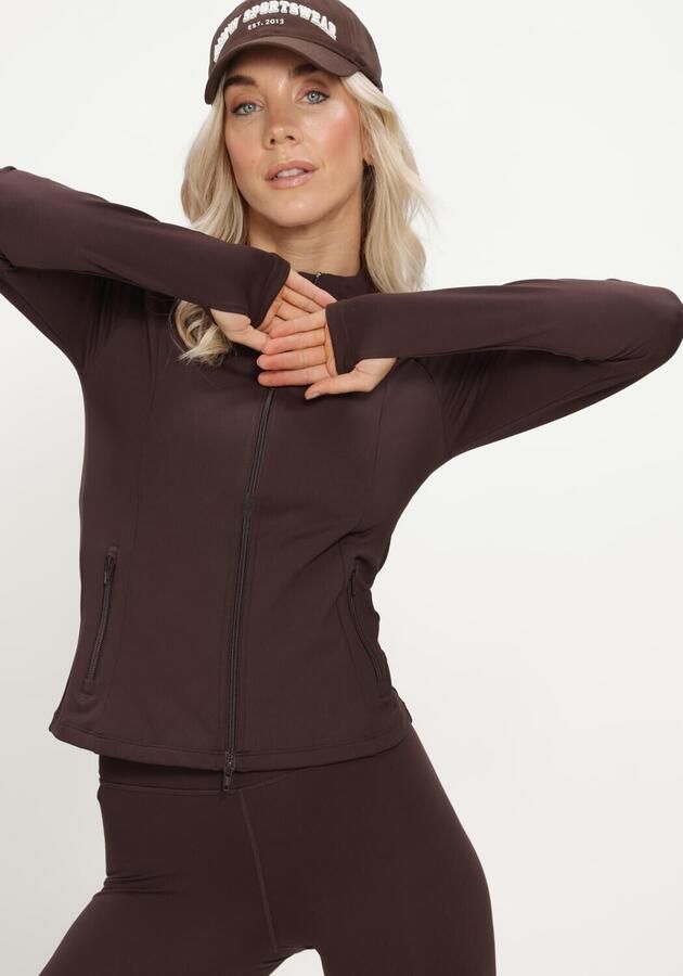AIM'N Dames Truien & Vesten Sense Zip Jacket Bruin - Foto 3