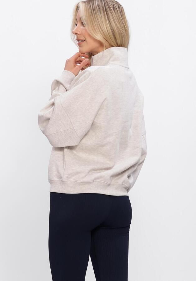AIM'N Dames Truien & Vesten Varsity Sweat Half Zip Beige - Foto 3