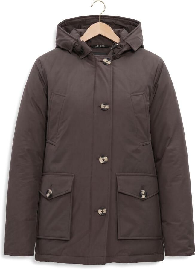 AIRFORCE Dames Jassen 4 Pocket Parka Taupe - Foto 2