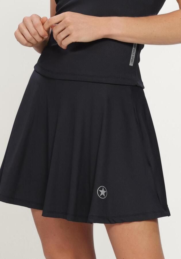 AIRFORCE Dames Rokken Ribbed Tennis Skirt Zwart - Foto 4