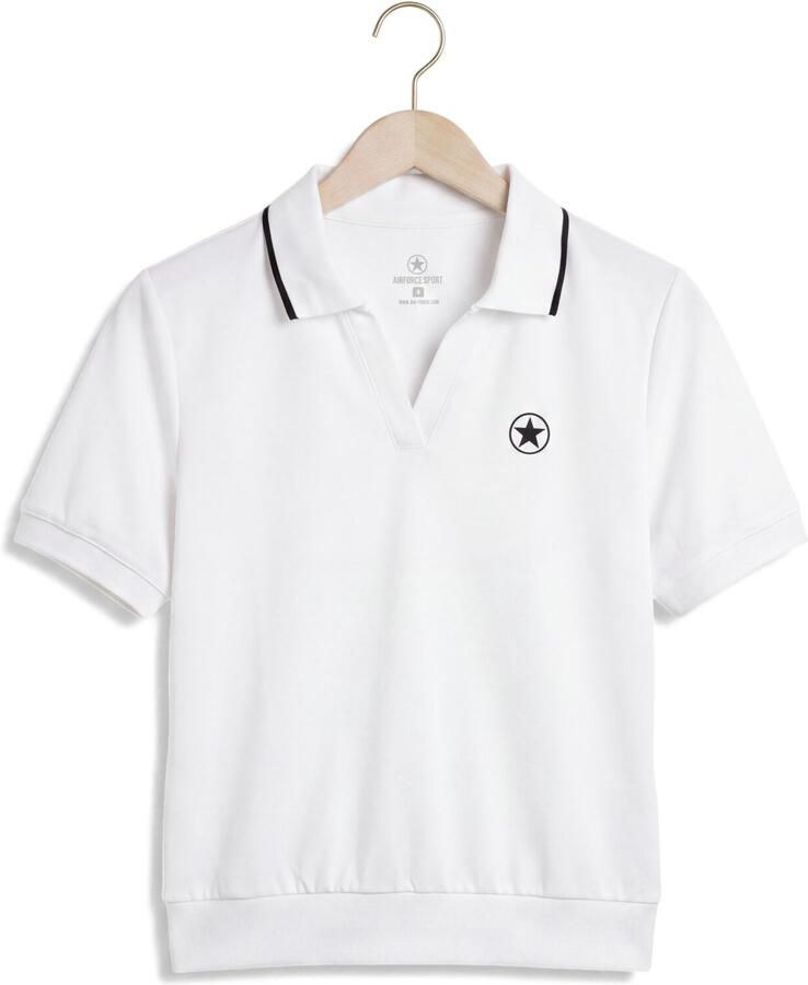AIRFORCE Dames Tops & T-shirts Harper Performance Polo Wit - Foto 2