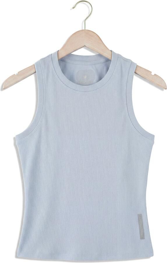 AIRFORCE Dames Tops & T-shirts Ribbed Sport Tanktop Lichtblauw - Foto 4