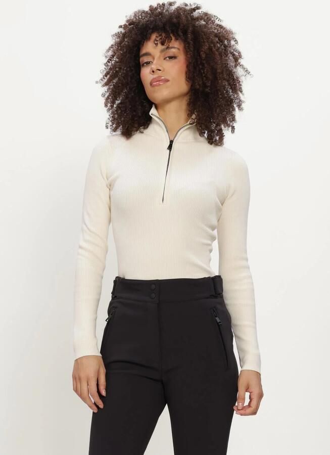 AIRFORCE Dames Truien & Vesten Ruby Ribbed Pully Creme