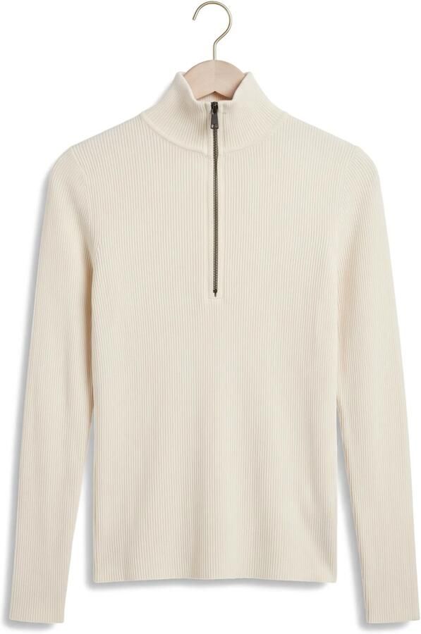 AIRFORCE Dames Truien & Vesten Ruby Ribbed Pully Creme - Foto 4
